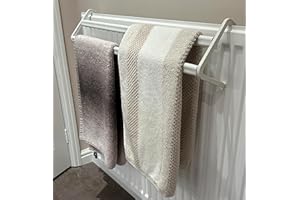 Home Flair Clothes Airer | Pack Of 2 White Radiator Airer | Over Radiator Clothes Airer | 4 Bar Drying Rack | Over Radiator Towel Rail | Proudly Made In England