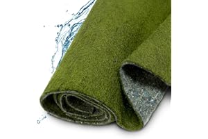 TeichVision - Ufermatte grün für Teichrandgestaltung/Ufermatten für Teiche/Ufermatte Teich - Starke Ausführung 8 mm/Böschungsmatte Teich - Breite 2,00 m, Länge 6 m