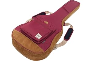 Ibanez IAB541-WR Housse POWERPAD pour guitare acoustique, Rouge vin