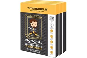 TitanShield Funda protectora Pop de 0,5 mm compatible con Funko - Figuras de vinilo Pop! de 4 pulgadas (paquete de 60)