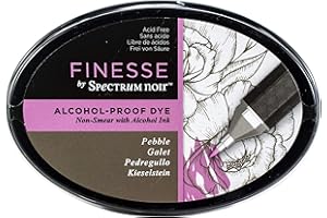 Spectrum Noir Ink Pad-Finesse Alcohol Proof, Pebble, One Size