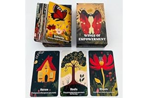 BAIYOOBAI Tarjetas de oráculo de poder interior, cartas de oráculo de vida para principiantes, confianza, empoderamiento femenino espiritual, mazo de oráculo, perfecto para apoyo emocional y