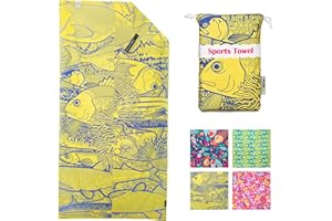 4Monster Serviette de plage en microfibre avec sac de transport résistant au sable 160 x 80 cm Serviette de voyage à séchage rapide légère pour la randonnée, le yoga, le sport, le bain, les vacances
