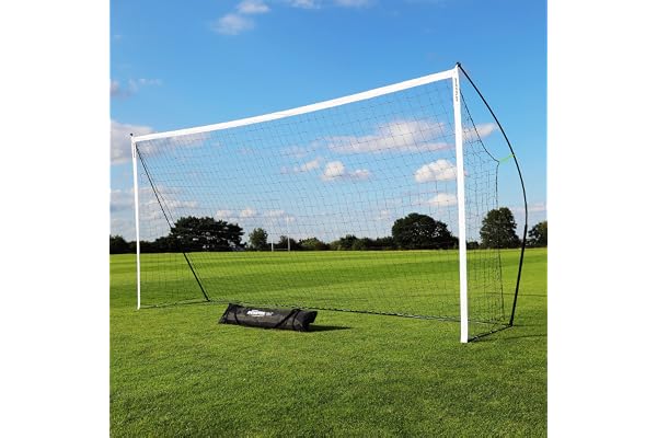 QUICKPLAY KICKSTER But de Football - Filet de Football Portable pour Tous Les Âges - Cage de Foot Extérieur pour Jardin - Installation Rapide, Facile à Assembler, avec Sac de Transport Pratique