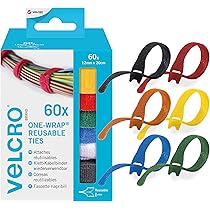 Velcro Merk 150 pk kabelbinders voordeelpakket | Vervang ritsbanden