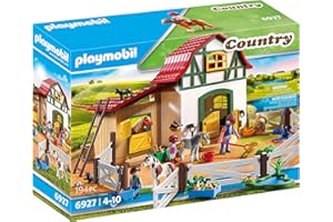 Playmobil Large Horse Riding School Advent Calendar, Country Pony Yard with Many Animals and Hayloft