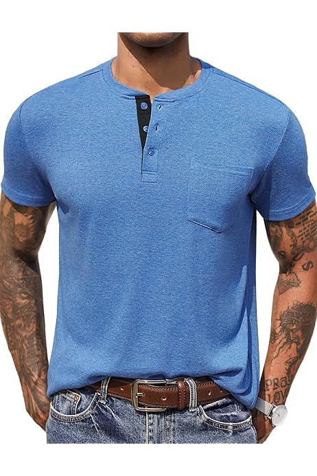 Jack And Jones Tshirt Herren PrinStory Henley-Shirt Herren