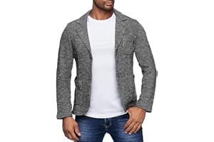 Reslad Herren-Sakko Sportlich Jakett Anzug Jacke Slim Fit Freizeit Blazer-Herren RS-1421