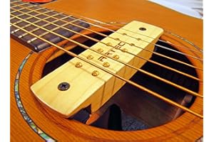 ARTEC MAPLE SOUNDHOLE PICKUP FOR ACOUSTIC GUITAR 6 or 12 STRING HUMBUCKER TYPE