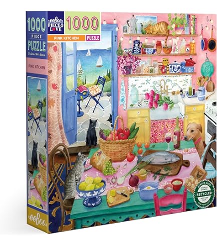 EeBoo Puzzle 1000 Pièces – Le Cabinet De L'Alchimiste – Illustration Détaillée – Carton Recyclé – Adulte