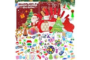 DONCIETY Fidget Adventskalender 2024, Spaß und aufregend Countdown für Kinder Spielzeug Perfekt für Kinder Urlaub Countdown Stress Linderung und Unterhaltung Fidget Spielzeug Überraschung Geschenke Calendar