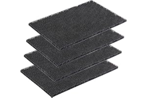 CARPIDO Odporna na warunki atmosferyczne wycieraczka ogrodowa – antracyt, zestaw 4 sztuk, 40 x 60 cm, mata zatrzymująca brud na zewnątrz – wycieraczka łatwa do czyszczenia – wycieraczka z tworzywa sztucznego