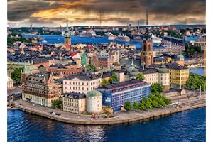 Ravensburger 12000114 - Stockholm, Sweden - pussel 1000 bitar - pussel för vuxna och barn från 14 år och uppåt, pussel Stockh