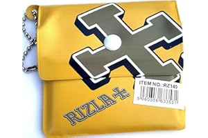 NA1 Pocket Ashtray RIZLA Portable Travel Ash Tray Foil Lining Handy RIZLA Pick NEW (Yellow)