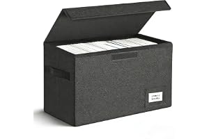 Leffis serietidningsförvaring, serietidningslåda 40 x 19 cm x 28 cm, hopfällbar komisk kort låda med lock rymmer 150 serietid