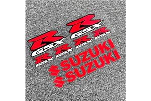 XZMALZYC Reflektierende Aufkleber-Emblem-Abziehbilder für S.U.Z.U.K.I GSXR 600 750 1000 K1 K2 K3 K4 K5 K6 K7 K8 H1 (Color : Red Set)