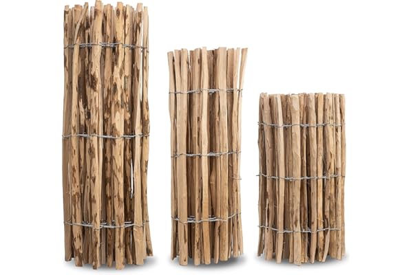 MC.Sammler clôture ganivelle en Bois noisetier 26 Dimensions Hauteur 50 cm - 150 cm Longeur 5/10 mbarriere girondine avec Treillage Double Torsion (Hauteur: 100 cm X Longeur:1000cm, écart: 7-8 cm)