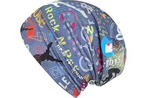 Wollhuhn Kinder Beanie – Zweilagige Longbeanie aus Jersey, wendbar & weich – innen grau – Handmade in Deutschland – ganzjährig