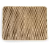 Cat Litter Mat, Beige, Square, 65 x 40 cm, Double Layer, Waterproof, Non-Slip