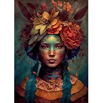 Poster Papier De Riz Femme Sud-Américaine 29,21 X 40,64 Cm – Imprimé Unique Mûrier 36 G/m² Pour Découpage & DIY
