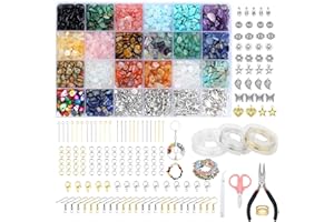 ‎GUJOXILA GUJOXILA Schmuck Selber Machen Set mit 20 Farben 1200 Kristalle Edelsteine Perlen für Ringe Ohrringe und Schmuckherstellung Geschenke zu Weihnachten für Familie und Freunde