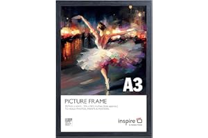 INSPIRE BY HAMPTON FRAMES Inspire By Hampton WESTMINSTER A3 (30x42cm) Grey Poster Certificate Frame Plexi (Non-Glass) IBHWESA3GRYPK1