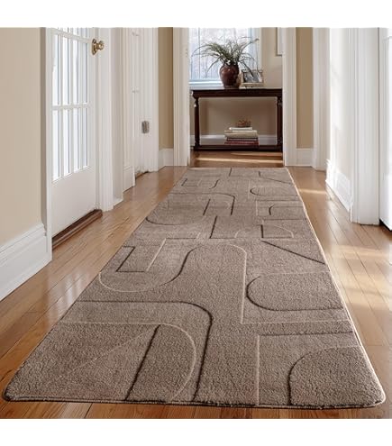 Carpetsale24 Vloerkleed voor de woonkamer, Scandinavisch, boho, decoratief, hoog-laag-effect, onderhoudsvriendelijk, crème, 200 cm, rond