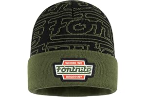 Fortnite Mütze Kinder Jungen, Warme Beanie Wintermütze, Strech-Material, Winter Zubehör, Gamer Geschenke für Jungs & Teenager