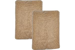 30 kg Pellets Sackware Holzpellets Heizpellets A1 Energie Heizung Brennstoff Holz Kaminhol Ersatz (Brown)