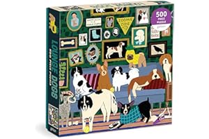 GALISON BOOKS Lounge Dogs Puzzle: 500 Pieces