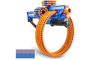 X-Shot Insanity Mad Mega Barrel par ZURU avec 138 fléchettes, fléchettes Air Pocket Technology et Stockage de fléchettes