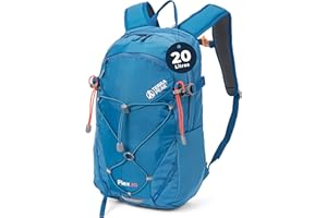 Terra Peak® Mochila de Senderismo 20L para hombre y mujer (FLEX 20 PEQUEÑA) - Mochila de montaña, trekking y viaje para exteriores, ergonómica e impermeable, con ventilación trasera (transpirable)