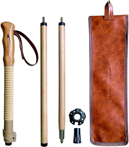 Bastone Da Passeggio In Legno Con Impugnatura In Ottone Massiccio E Telescopio Nascosto - Fatto A Mano - Foto 2