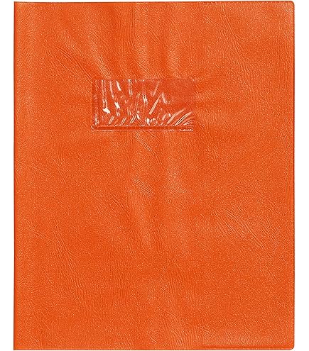 Protège Cahier 24x32 Orange PROTÈGE-CAHIER ELBA STRONG LINE PVC CRISTAL 15/100E Protege Cahier Orange 24x32