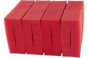 Générique LTWHOME Compatible en Mousse Convient pour Oase Biotec Screenmatic 18 & 36 Remplacement Etang Moyen Rouge Mousseux Filtre Éponge (Paquet de 8)