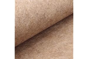 Merceria Pour Toi... Tessuto Pannolenci Ritaglio 50 x 60 cm Beige Tinta Unita Hobby Cucito Creativo Pupazzi Fai da Te Pannello Stoffa Tessuto