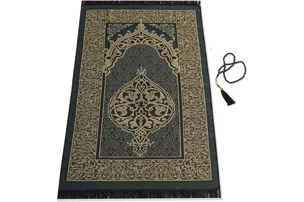 SUMELA Muslimsk bönematta med islam bönpärlor, resebönematta, islamiska presenter för kvinnor, bärbar bön, matt, islam, män, kvinnor