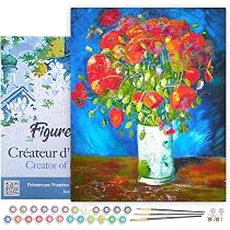 Wowdecor Malen Nach Zahlen Van Gogh Iris - 40x50 Cm, Leinwand Mit Rahmen, Inkl. Pinsel & Farben