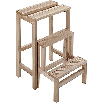 Sgabello In Legno Ikea Bekvam - Beige, Robustoe Multiuso Per Casa