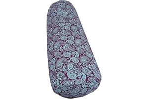 TVAMM-LIFESTYLE Tvamm Lifestyle Yoga Bolster 65x22 cm 2018, Yin Yoga, Rucken, Meditation Kissen mit Buchweizenschale gefüllt