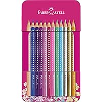 Faber-Castell 201737 - Buntstifte Sparkle 12er Metalletui, 1 Stück