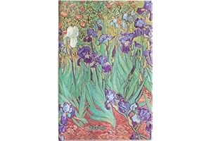 ‎PAPERBLANKS Paperblanks 12-Monatskalender 2024 Van Goghs Schwertlilien | Vertikal | Mini (95 × 140 mm)