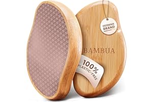 BAMBUA Foot File - (100% Anti-Callus Effect) Pedicure Foot Files for Hard Skin Remover Foot Scrub - Effective Foot Scraper - Callus Remover for Feet - Pumice Stone for Feet - Foot Scrubber (Rose)