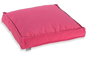 ‎HOCK H.O.C.K. Classic Uni Outdoor Sitzkissen Stuhlkissen für drinnen und draußen aus 100% Polyacryl(dralon (40x40x5cm, pink Sun)