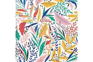 YULLPAPER Carta Da Parati Floreale Tropicale Decorazioni Parete Carta Adesiva Per Mobili Fantasia Decorativi Mobile Camera Da Letto Cucina Cucina Carta Adesiva Per Armadio Cassetti Lavabile 44,5 X 300CM