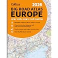 Collins 2026 Big Road Atlas Europe: Clear and detailed map of Europe in ...