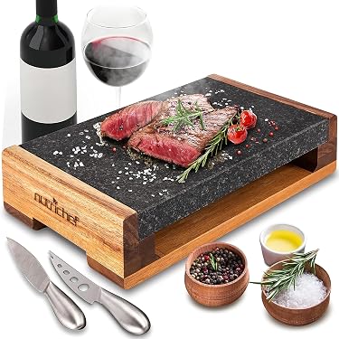 Pierre à Viande Volcanique 20x20 Cm PIEDRASAR - Pour Cuisson Professionnelle Et Barbecue