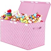 VERONLY Toy Storage Boxes with Lid &ndash; Storage Box for Children 83L Foldable Fabric Organizer Boxes with Handle for Toys, Cloth