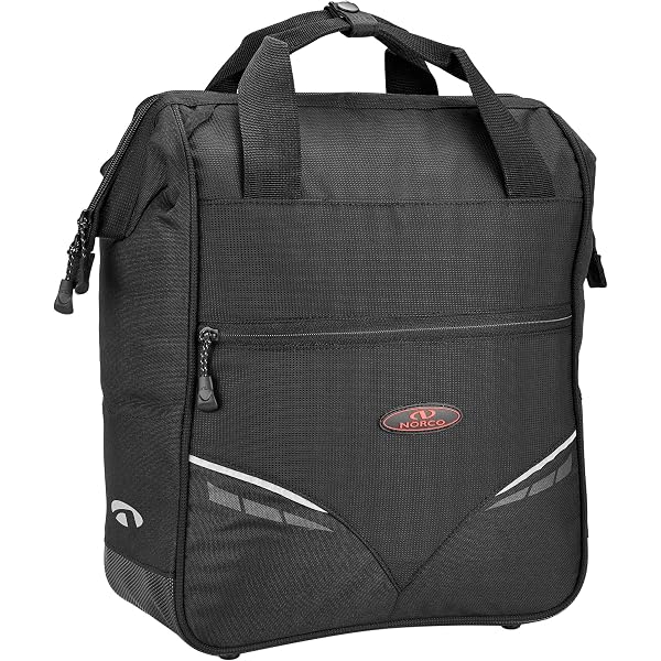 Norco 0203S Fahrradtasche Dalton City Tasche, Schwarz, 35 x 30 x 17 cm, 14 Liter Sport & Freizeit