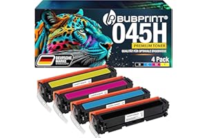 Bubprint 4 Toner kompatibel als Ersatz für Canon 045 045H 045 H i-Sensys LBP611CN LBP612CDW LBP613CDW LBP613CW MF631CN MF632CDW MF633CDW MF634CDW MF635CX Set
